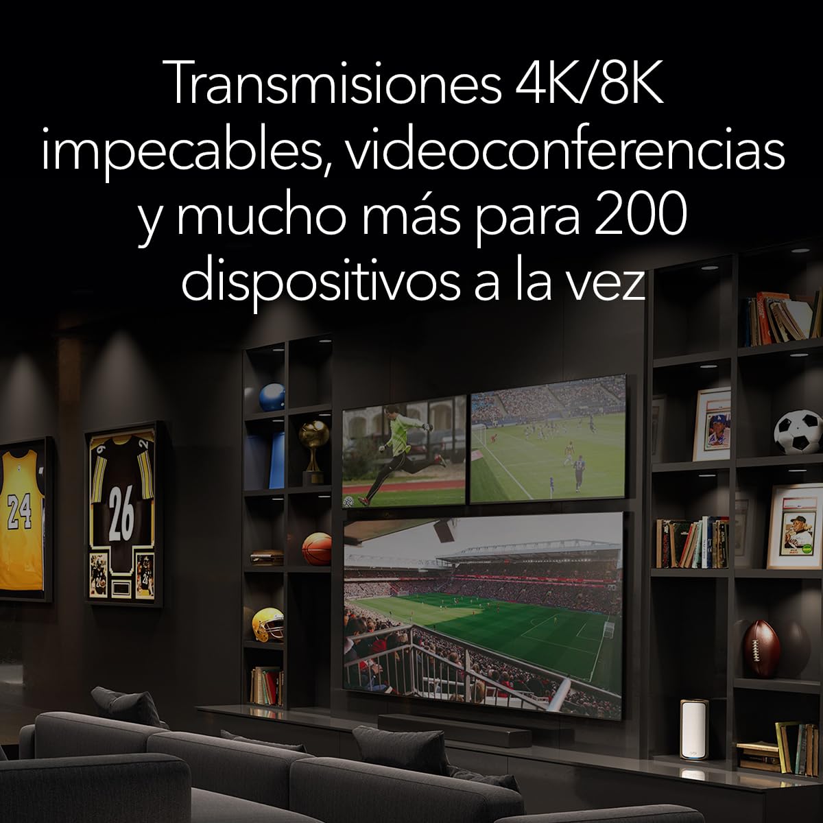 NETGEAR Orbi 970 | Sistema Mesh WiFi 7 | RBE973SB | Router WiFi 7 y 2 satélites | hasta 27 Gbits/s | Alcance 660 m² | Soporta 200 Dispositivos | Puerto Internet 10GB | Cuadribanda BE27000 | Negro — view 8
