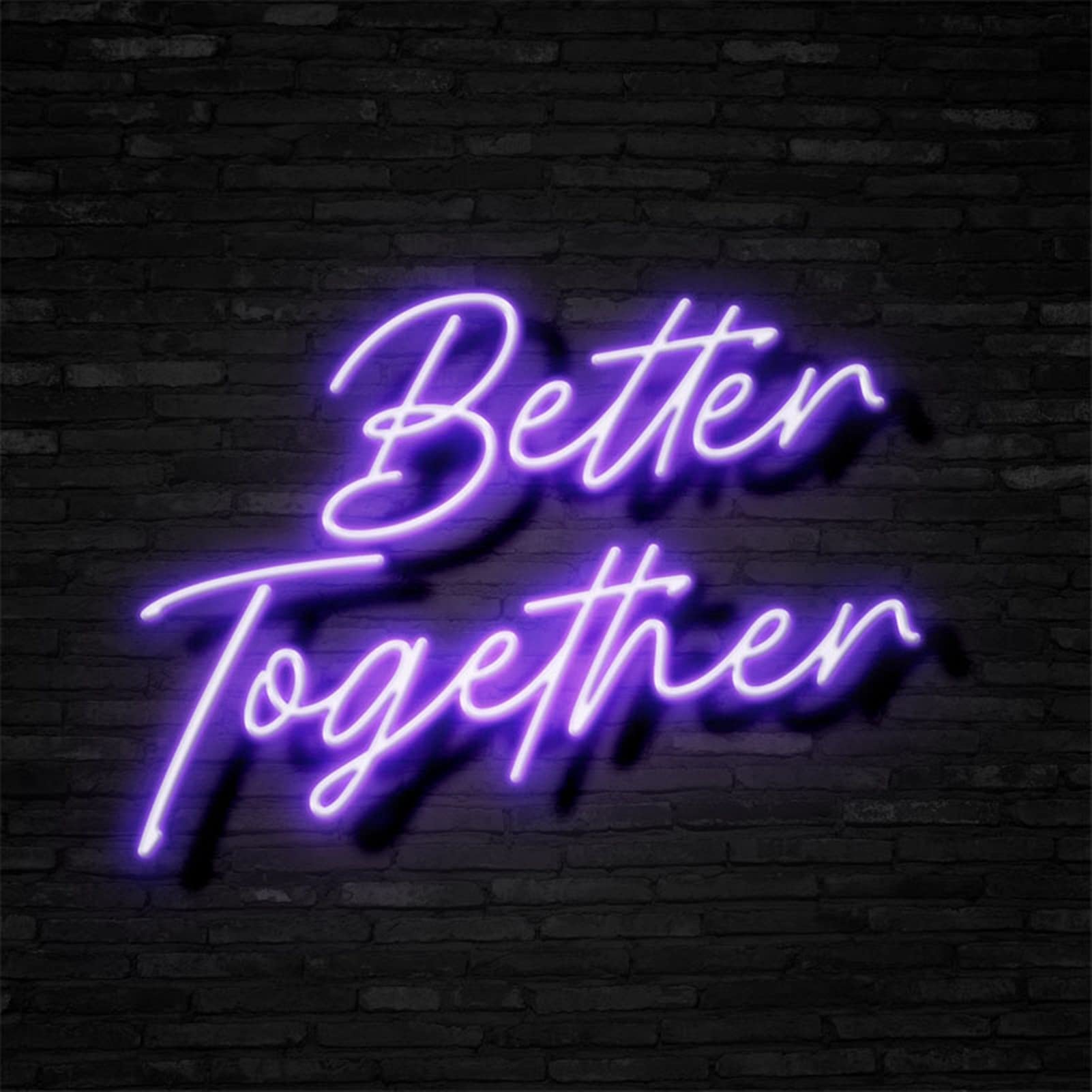 Better Together Letrero De Neón Para Pared LED, Lámpara De Neón Para