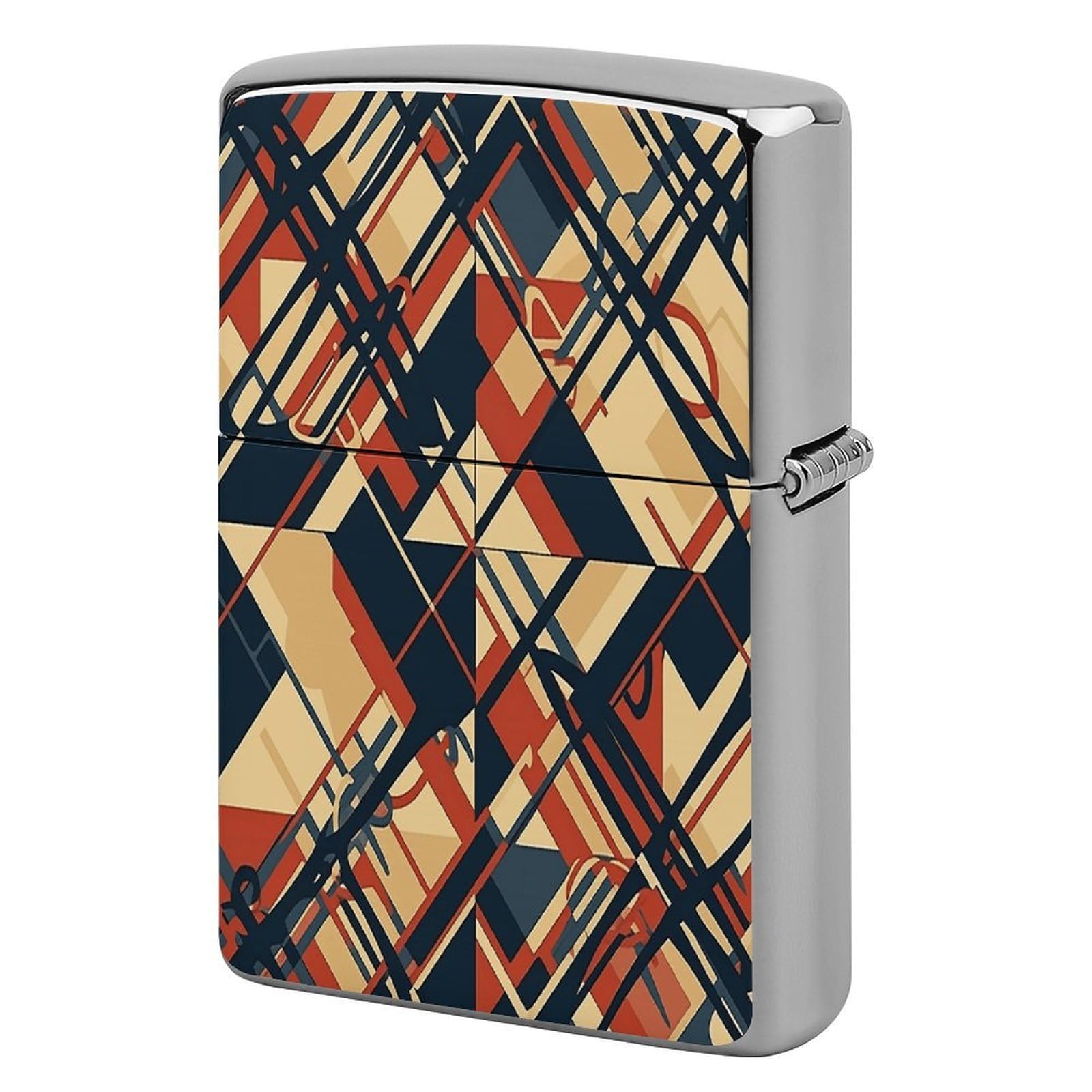 Fekiloot Style Geometric Patterns Lighter Case Cover Lighter Holder
