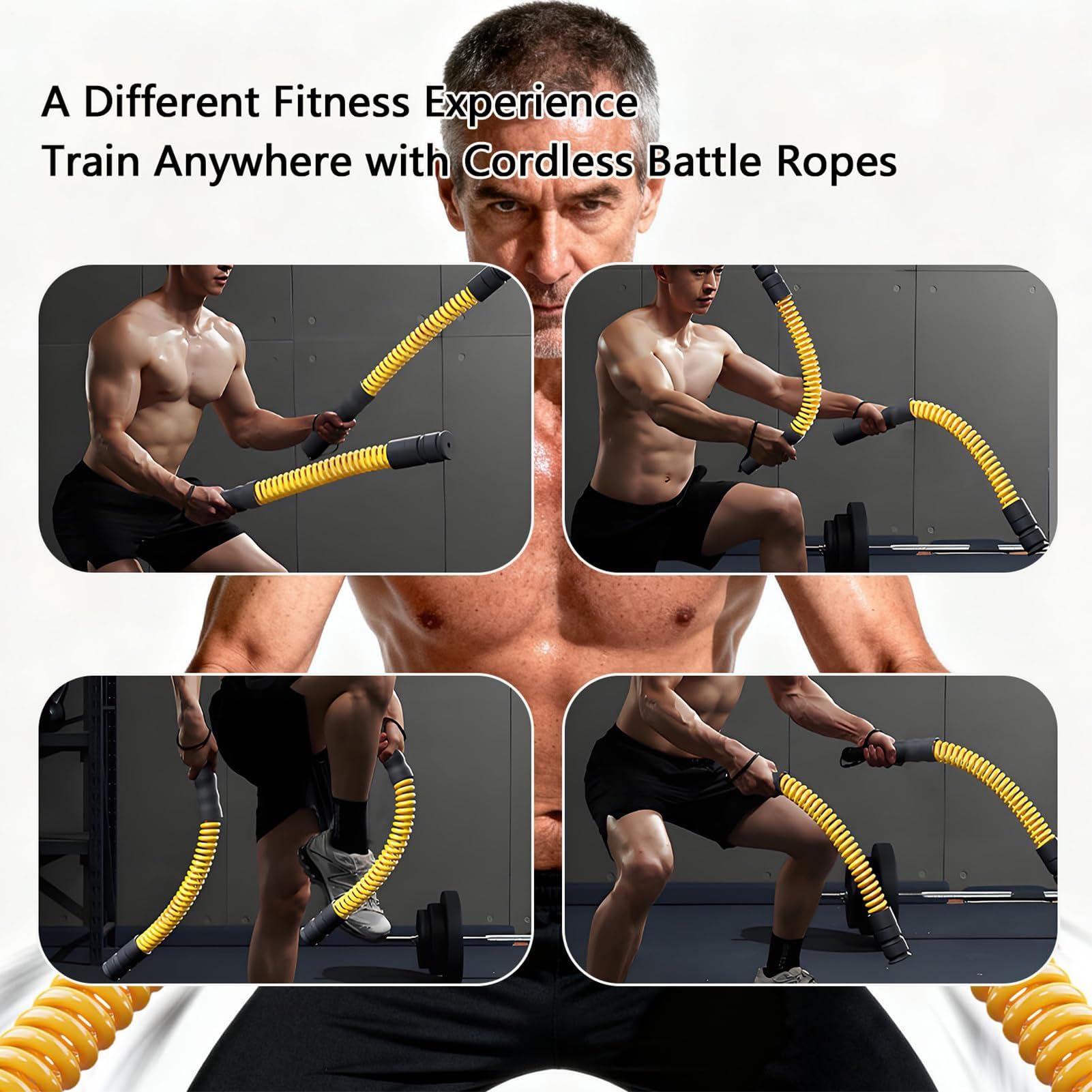 Corde da Palestra ad Esercizi Attrezzatura per Allenamento con | Corde per Allenamento Braccia in 2 Pezzi Adatto a , Giocatori, Pugili, Appassionati, Uomini, Donne, Giovani,