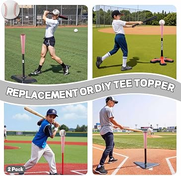Baseball Softball Training Equipment for Training Hitting, Universal Batting Tee Topper Replacement, Strong Basic Ball Rest Rubber Cup