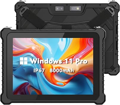10.1" IP67 Rugged Tablet N5100 8GB+128GB Windows 11 Pro Waterproof Industrial Tablet PC, Fingerprint, 16000mAh Battery, BT4.2, 4G, WiFi, GPS, NFC, for Outdoor Field Work