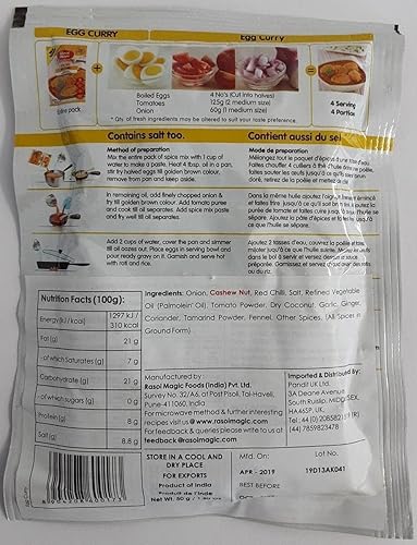 Miniatura 2 de Rasoi Magic - Mezcla de especias al curry de huevo - 1.76 oz - (paquete de 4)