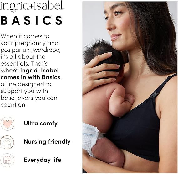 Ingrid & Isabel Basics - Crossover Maternity & Nursing Cami - Maternity Tank Top