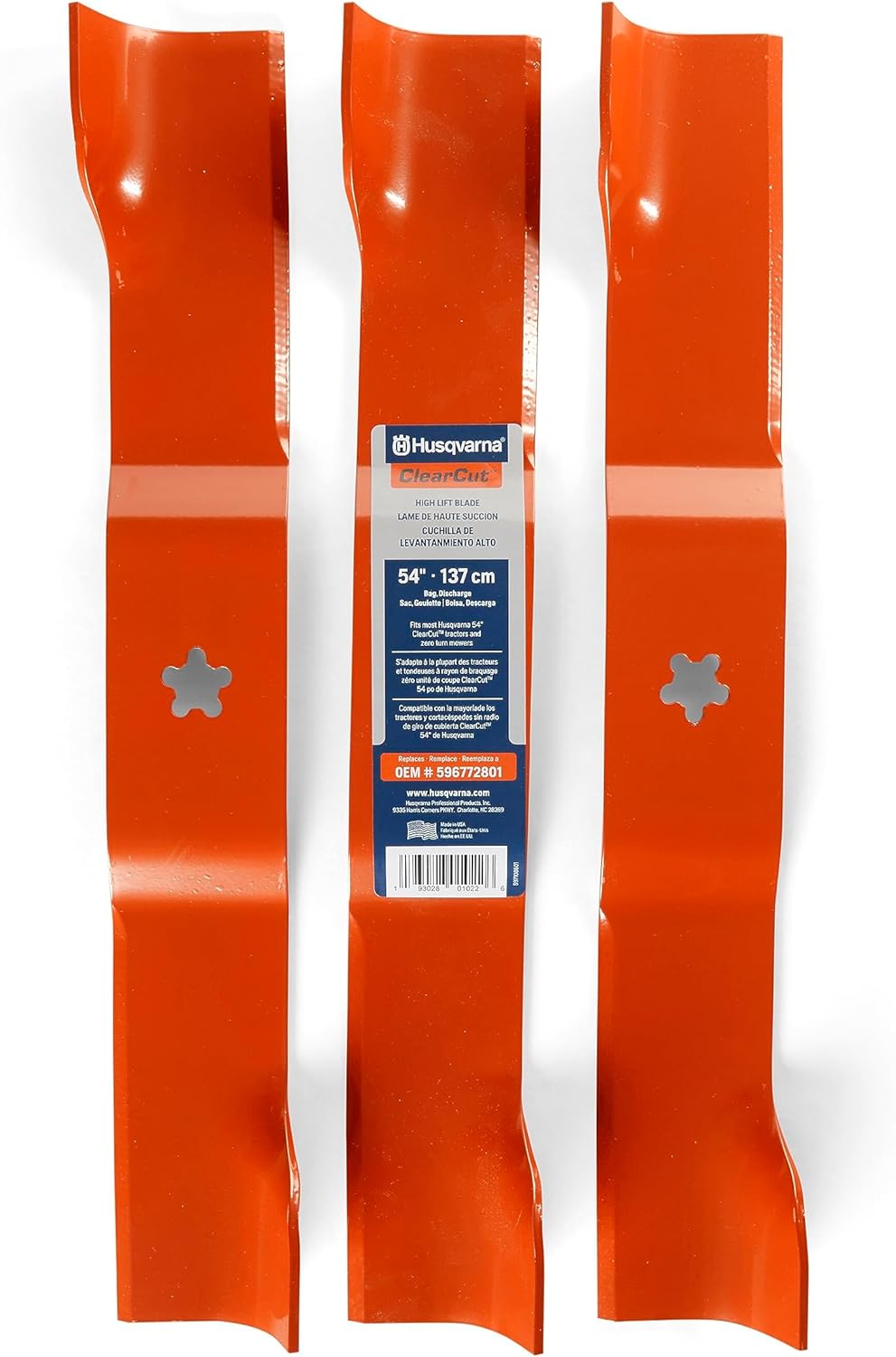 Husqvarna 54" ClearCut® Hi-Lift Blade (3 Pack)