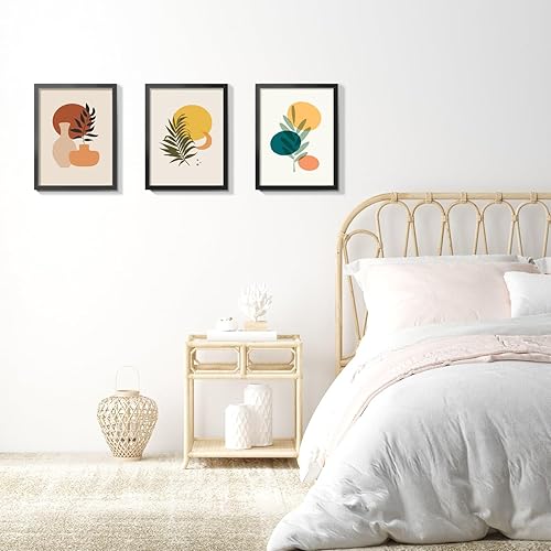 Miniatura 7 de LaVie Home Marco de fotos de 8.5 x 11 pulgadas para exhibición en pared, marco de fotos negro de 8.5 x 11 pulgadas con plexiglás HD, marco de