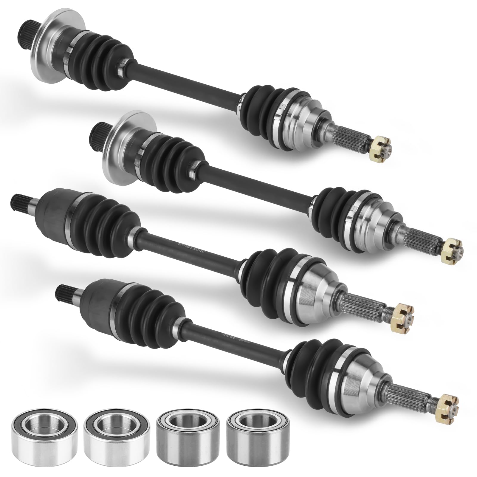 Front Rear Left Right CV Axle Drive Shaft & Bearings for Suzuki ...