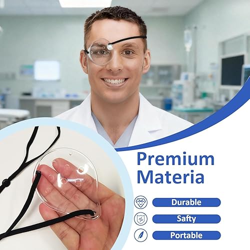 Miniatura 3 de AMZVIO 2 protectores de ojos para después de la cirugía de cataratas, protector de ojos para dormir después de la cirugía, banda elástica extendida