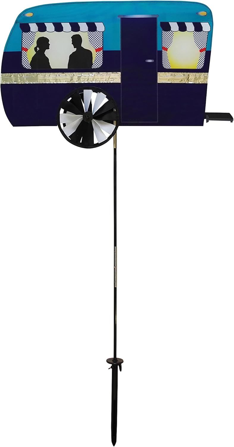 In the Breeze 2509 Fire Truck Ground Spinner-Garden Decoration