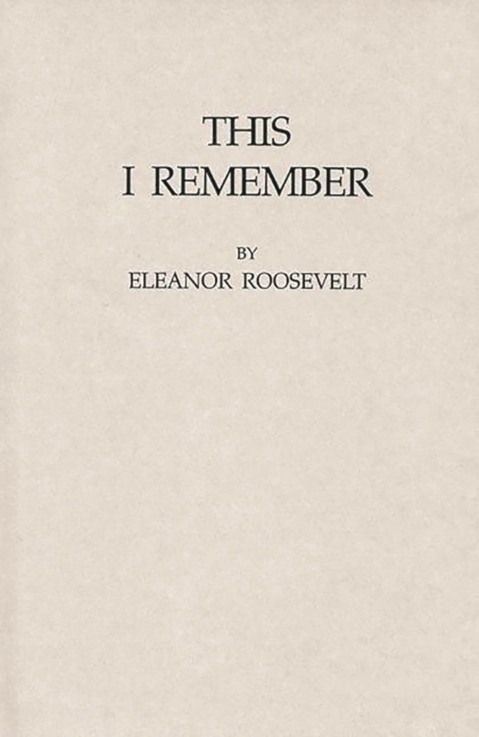 This I Remember