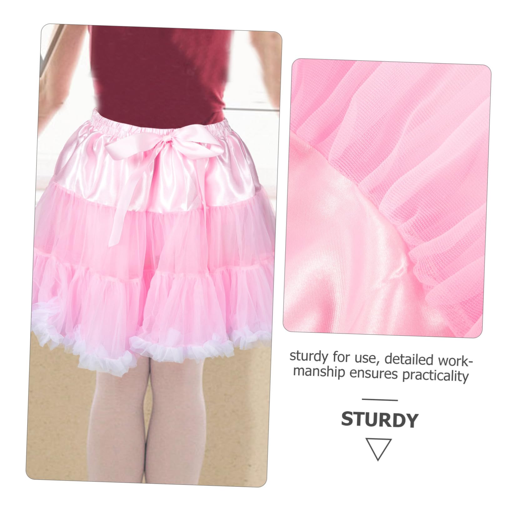 LIFKOME Gonna in Tulle Boho Per Bambine Abito in Tulle Kawaii Gonna in Per Bambine Principessa Festa Accessorio Fotografico