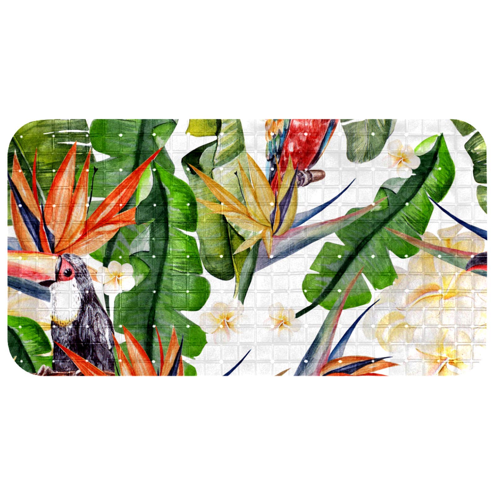 Tapis de bain anti-glisse Bennigiry jungle 37,5 x 68,5 cm