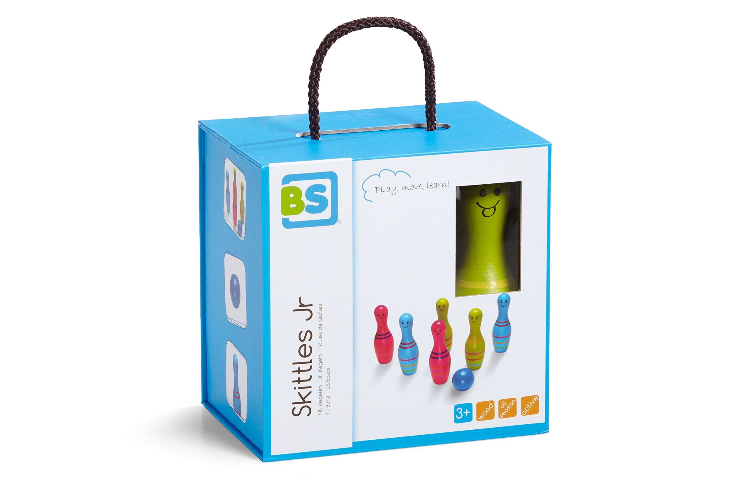 BS Toys Kegeln - Kegelspiel für Kinder & Erwachsene - Für Indoor & Outdoor - Gesellschaftsspiele, ideal für Kindergeburtstag & Party - Ab 3 Jahren - Unbegrenzt viele Spieler
