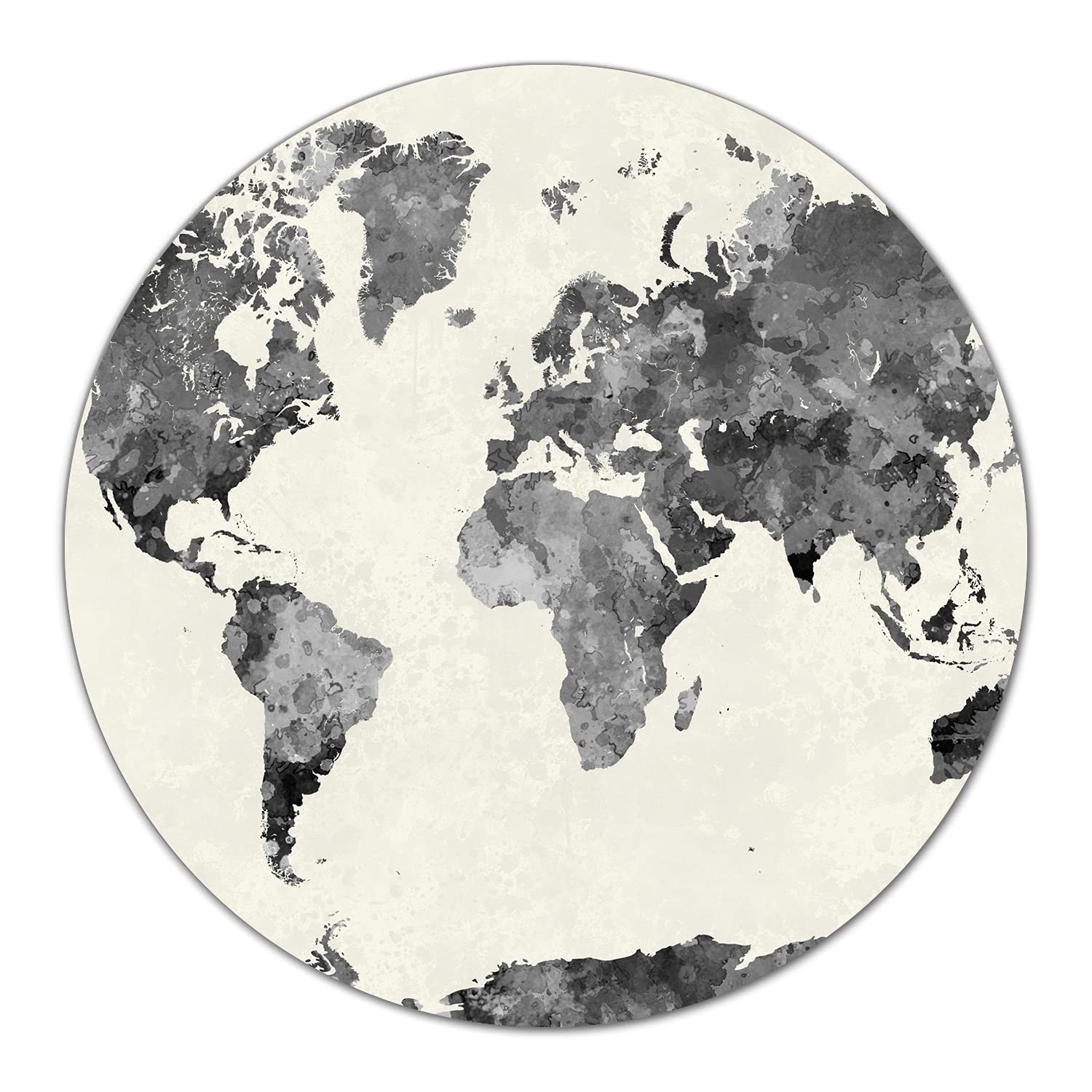 Planche à découper induction en verre trempé 40 cm au design ancienne carte du monde