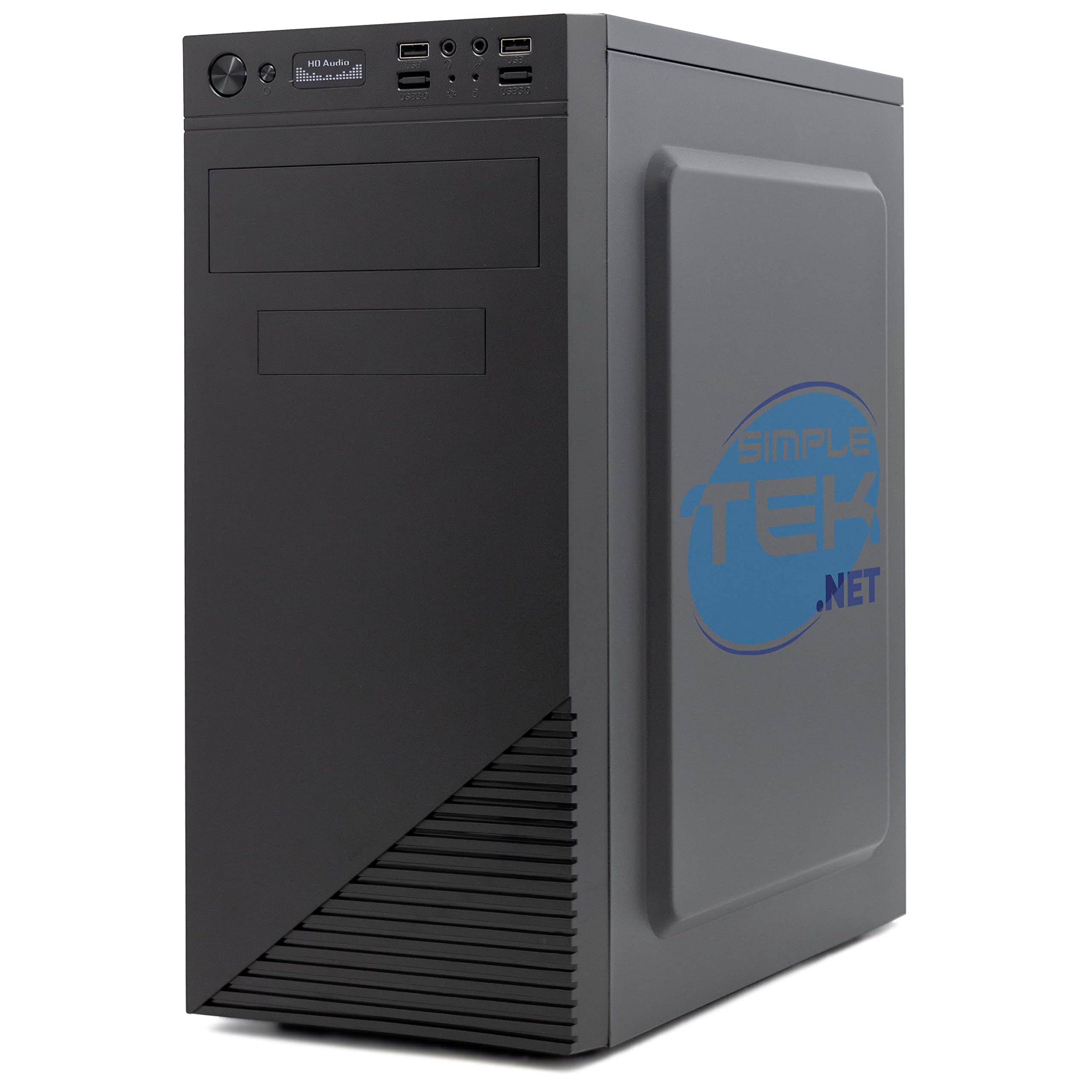 Simpletek - Case Gaming Assemblato Compatibile ATX, MicroATX, MiniATX e mATX | Alimentatore 500W incluso