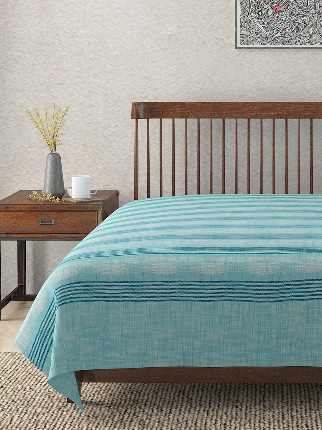 FabindiaFabindia Advait Cotton Woven Bed Cover (Single)