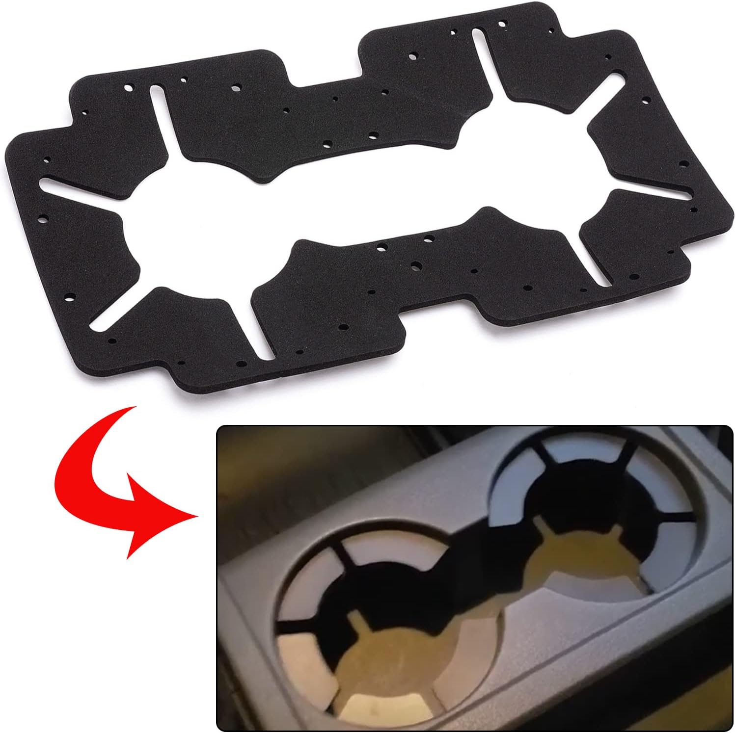 RHSPHH for Honda Pilot Cup Holder Insert Cup Compatible with Honda Pilot EX LX Sport Utility 4-Door