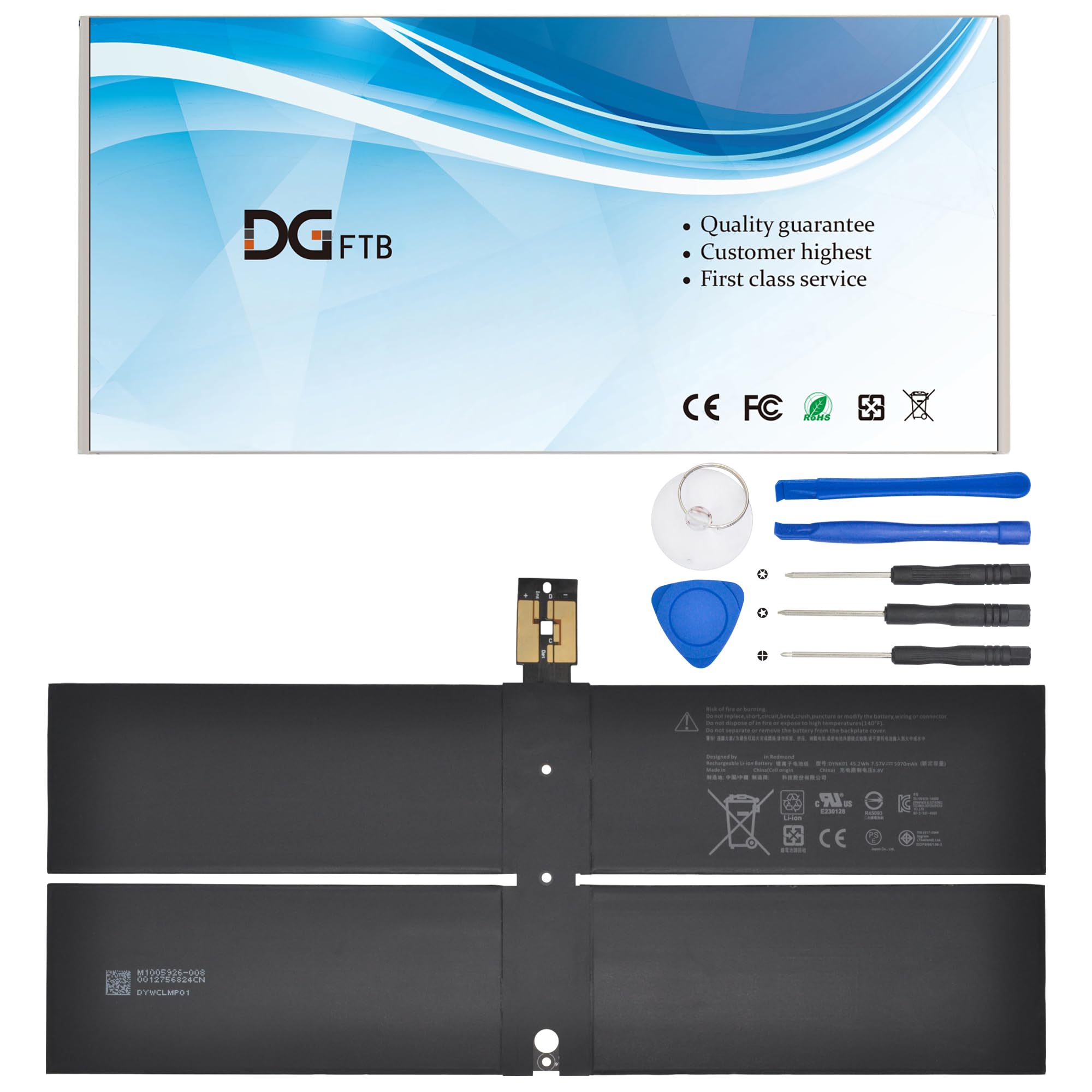 Amazon.com: DGFTB 45.2Wh DYNK01 G3HTA036H Laptop Battery