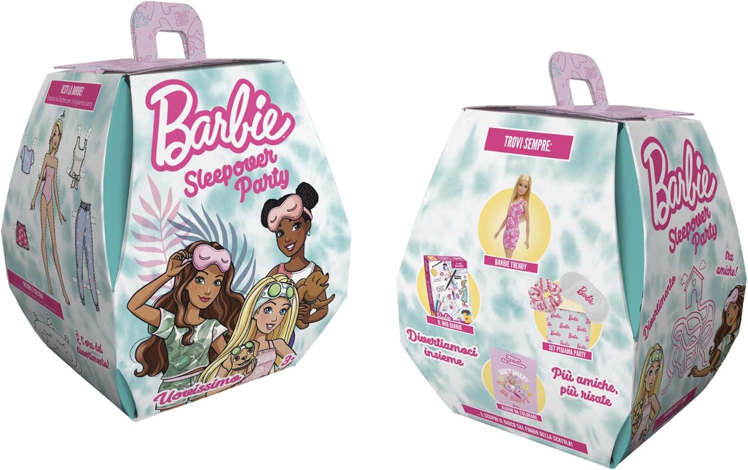 Barbie Uovissimo Sleepover Party – Set Regalo di Pasqua con Bambola, Diario dei Segreti, Set Color Lab e Accessori Pigiama, Giocattolo per Bambini 3+, JTC25