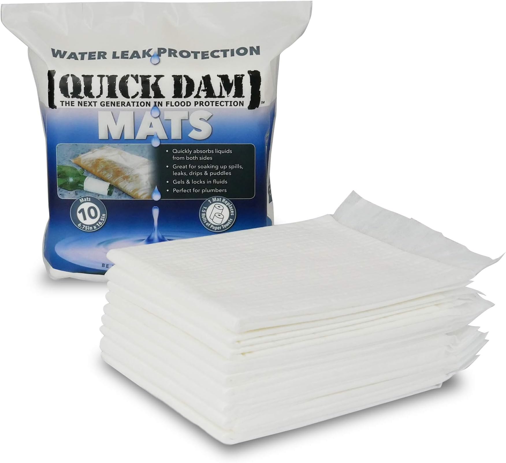 WUM-10 Super Absorbent Mats, White