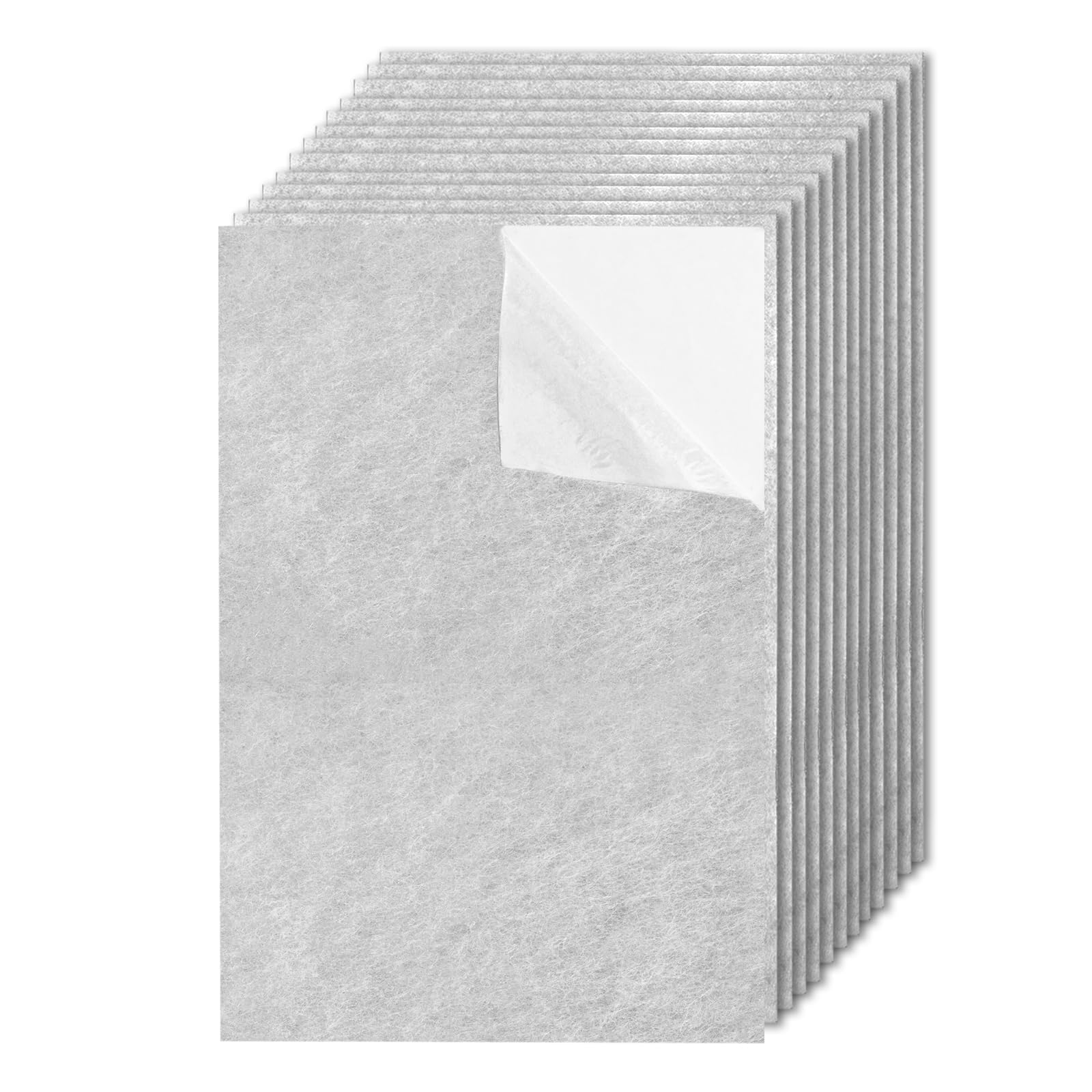 Fogli Di Feltro Autoadesivi - 12 Pezzi 21x30cm, Spessore 1mm - Per Decorazioni E Fai Da Te - Foto 2