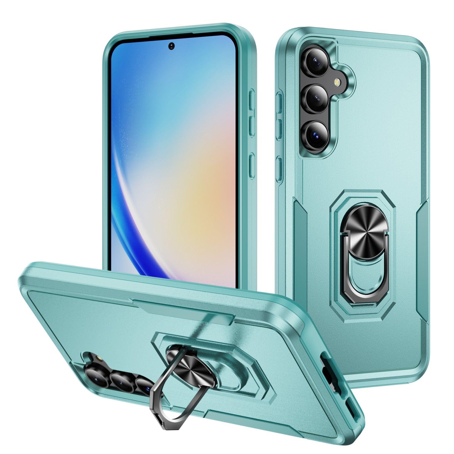 CUBIX Polycarbonate Rugged Dual-Layer Back Case For Samsung Galaxy A55/A35 Shockproof Protective Cover With Kickstand-Green (B0CYC246QZ) Amazon Price History, Amazon Price Tracker