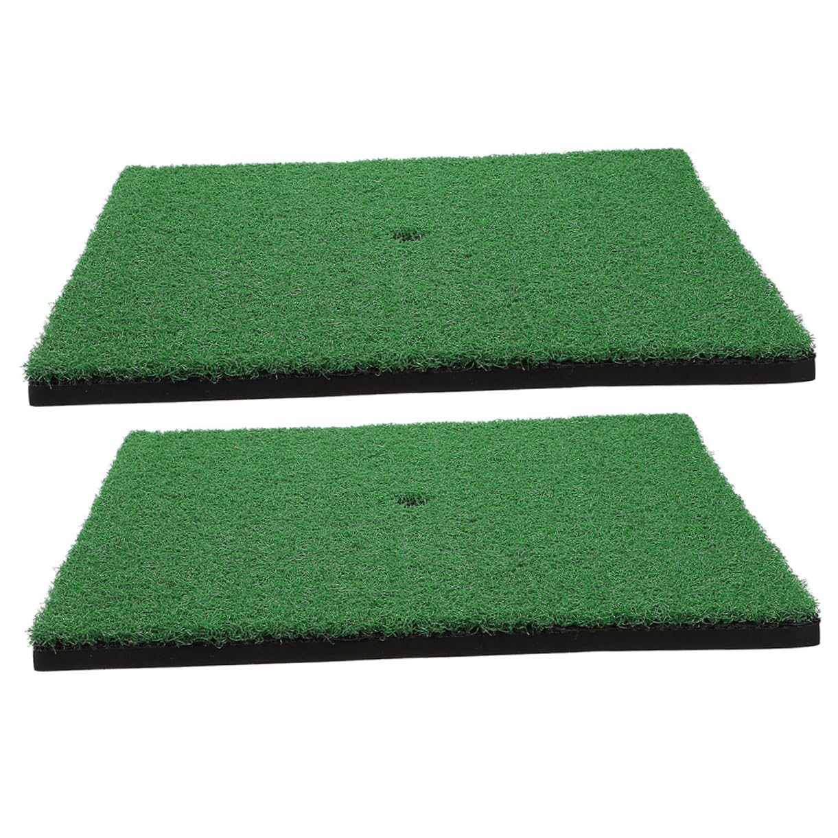 HEMOTON 2Pcs Golf Hitting Mat Artificial Turf Chipping Mats for Practice Durable Non Slip Golfing Training Rug for Beginners Golf