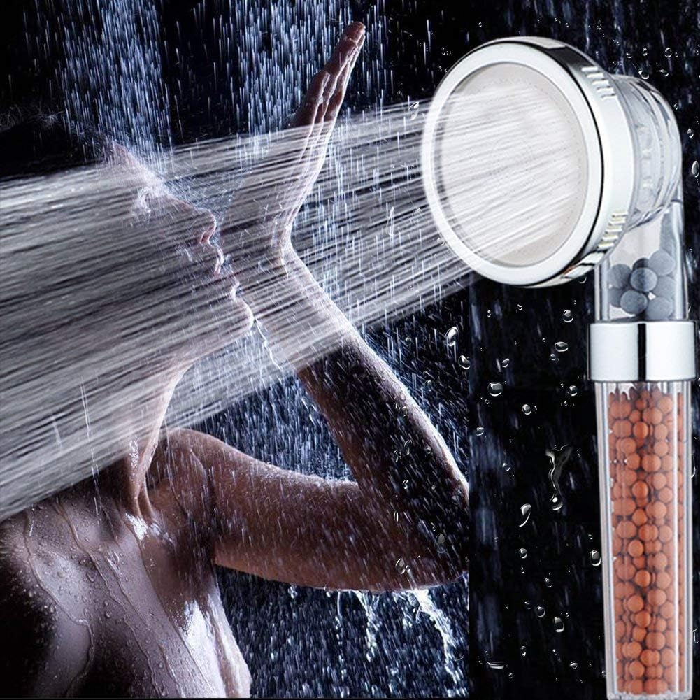 Showerhead Water Saving Filtration Handheld Shower Head,3 Modes High Pressure Spray Headshower