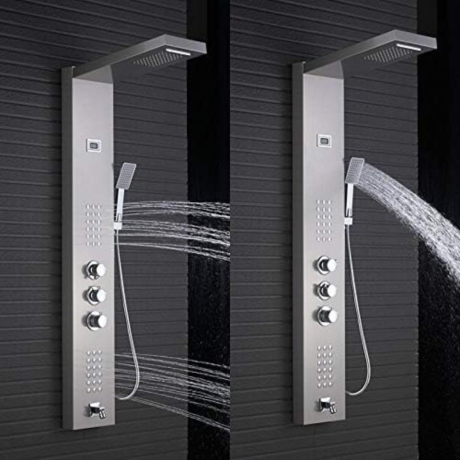 termostatyczny wodospad deszczownica panel prysznicowy kolumna prysznicowa dysze wylewka wanny bateria prysznicowa Household faucets