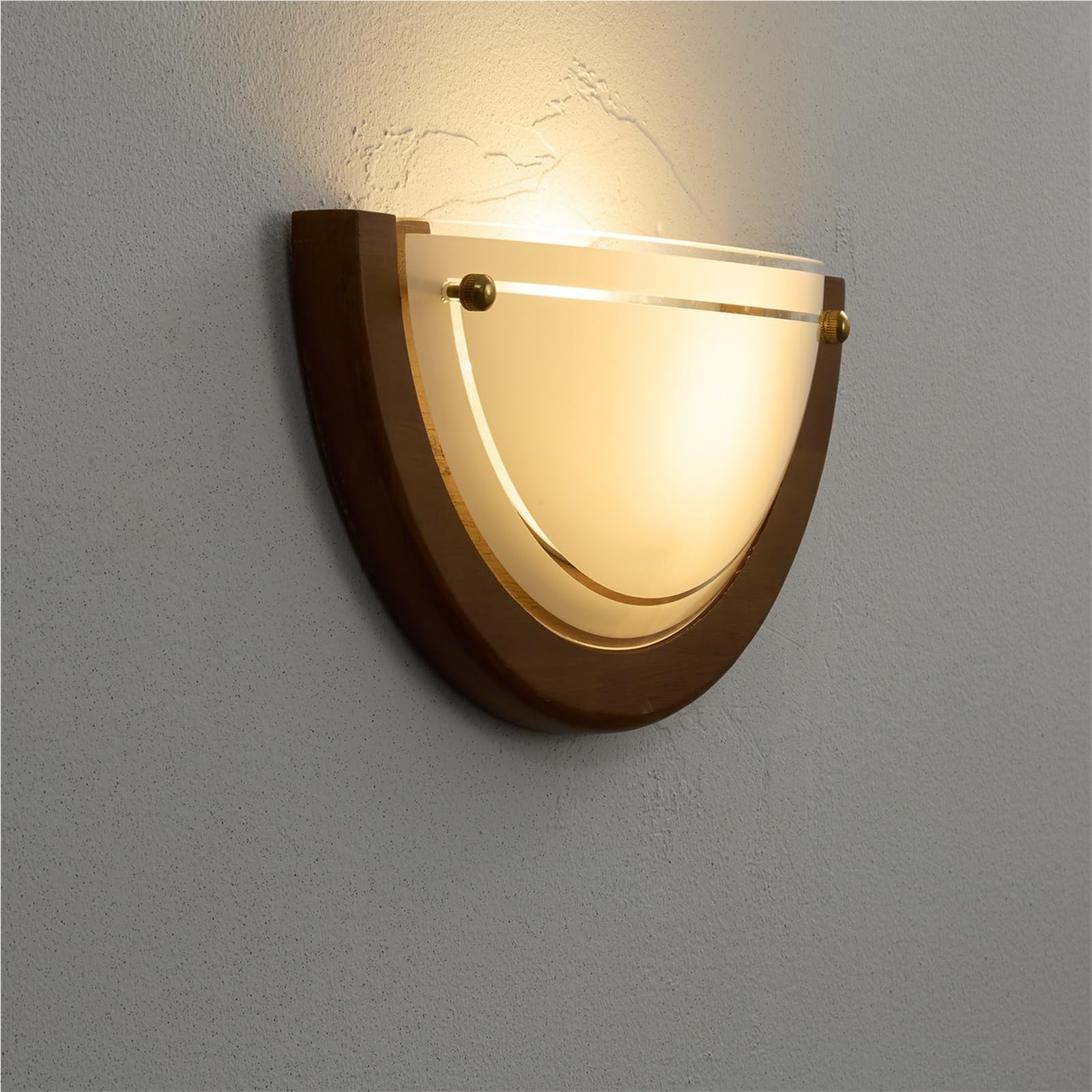 Apliques de pared Lámpara de espejo retro color nogal for entrada, pasillo, dormitorio, mesita noche