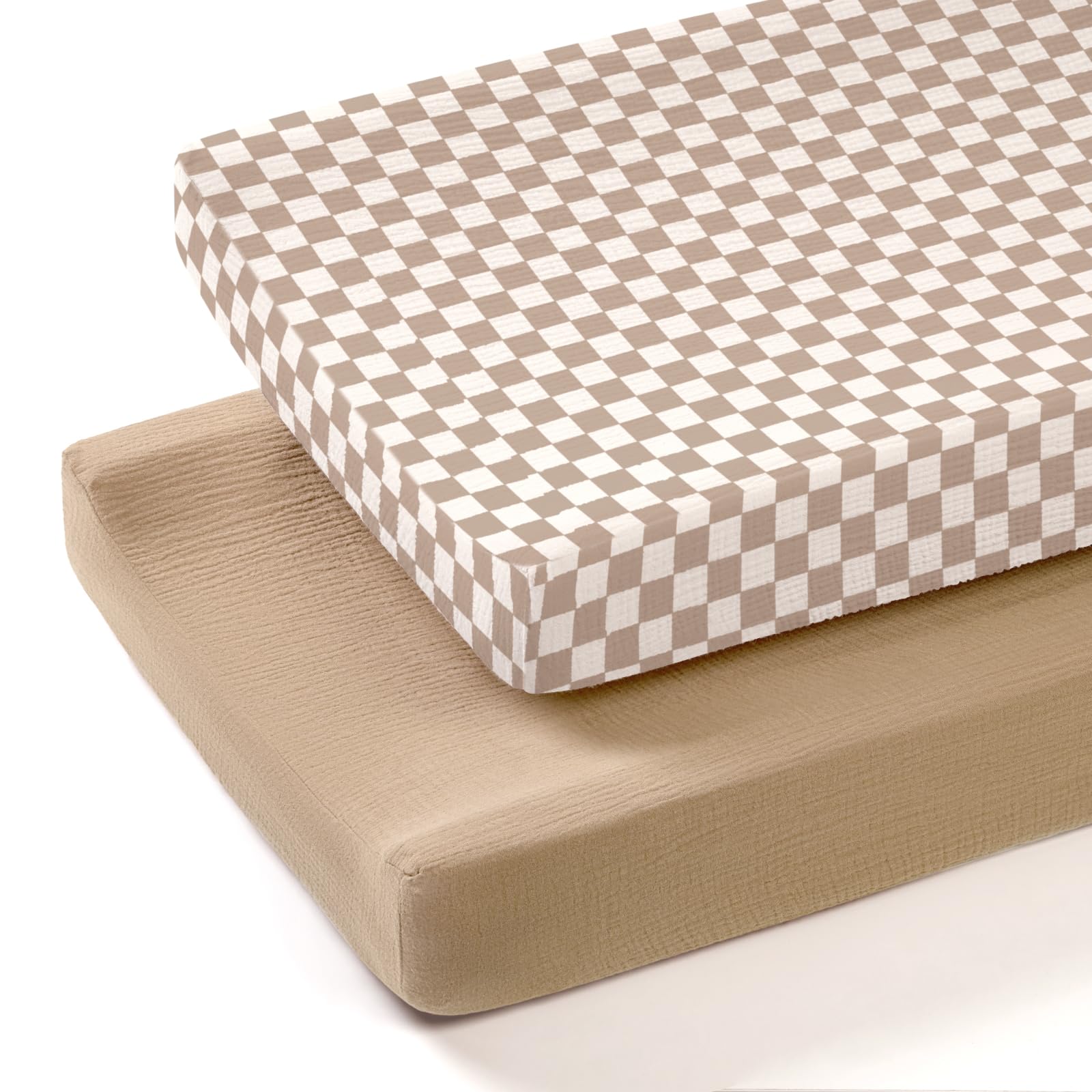 Muslin Changing Pad Cover: 2-Pack Soft Breathable