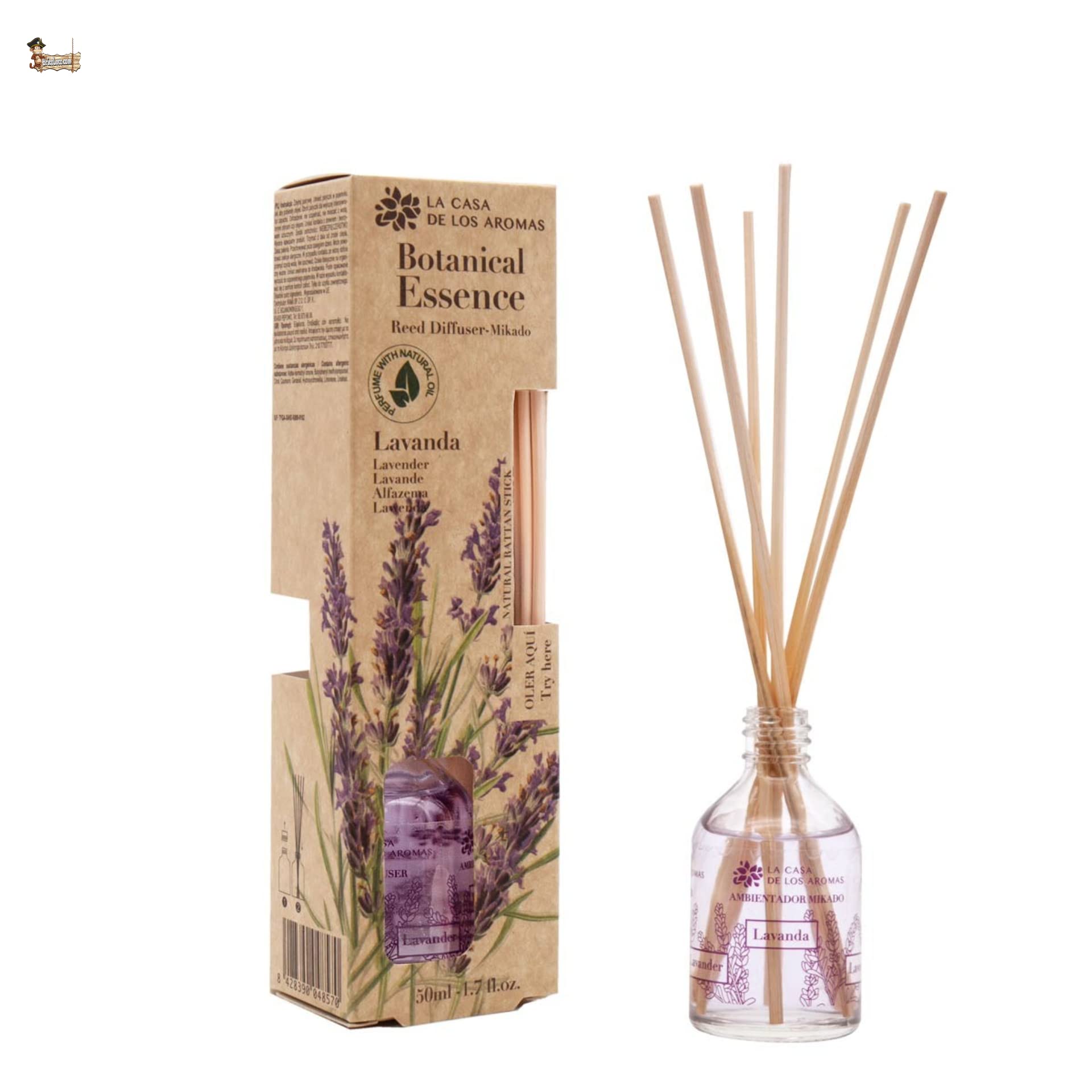 BricoLoco.com. Mikado diffusore 50ml aroma lavanda, più comodo e sicuro delle candele. Deodorante per casa, casa, camera. Pulizia (4)