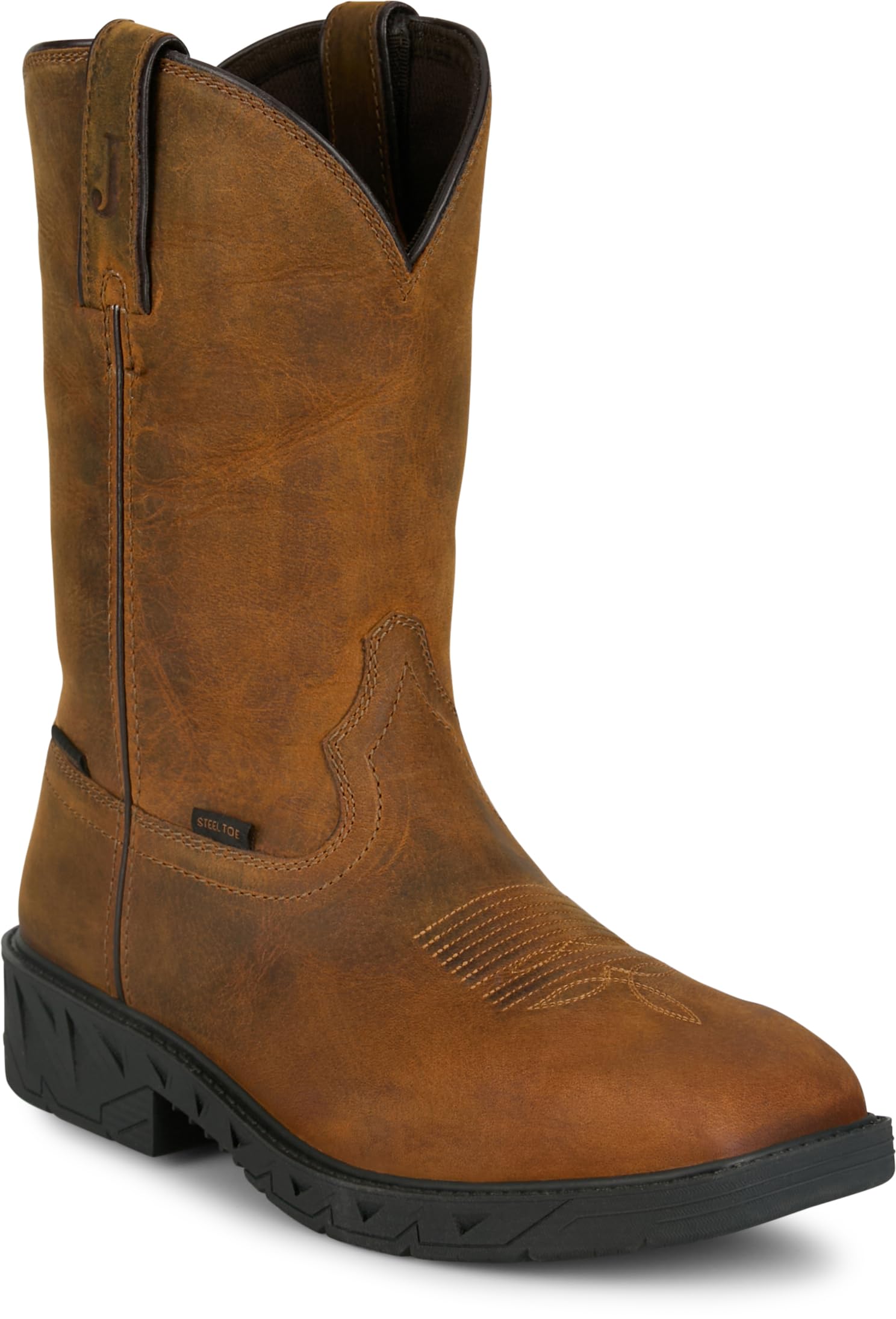 Justin Trencher Men's 11" Prodigy Steel Toe Boots - Durable Leather Footwear Stylish and Comfortable Design