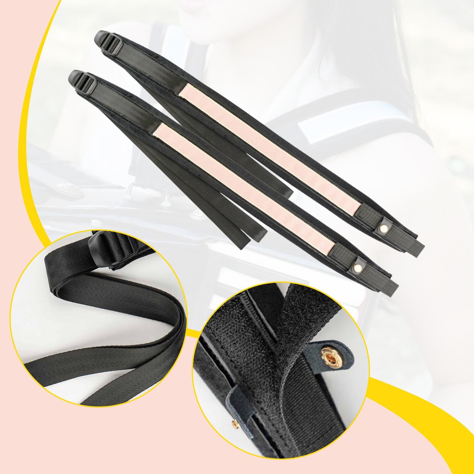 Tracolla per Fisarmonica, Tracolla Regolabile, Accessorio per Strumenti Musicali in Nylon con Fibbie Regolabili per Fisarmoniche Da 16 a 120 Bassi, Bianco Rosa Chiaro