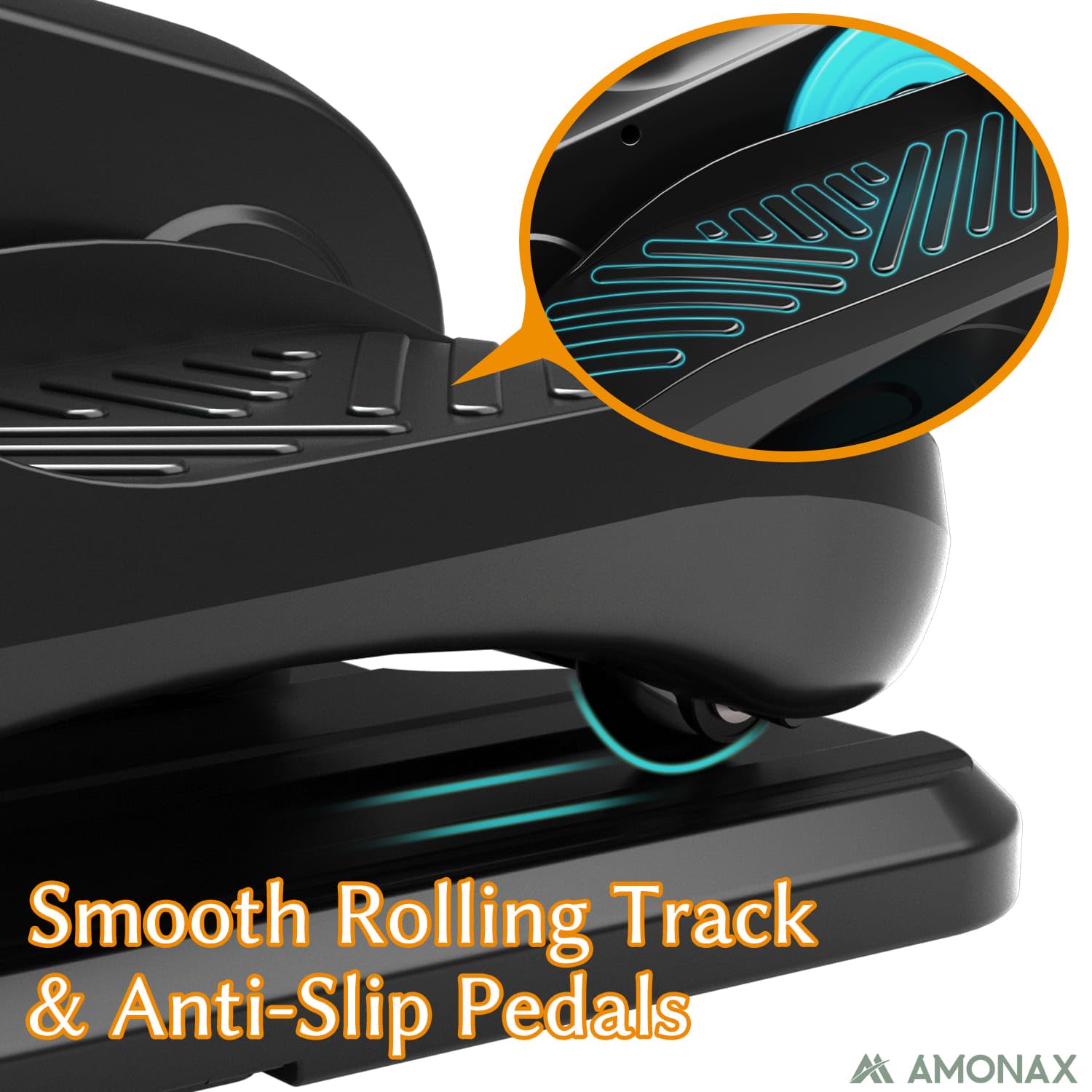 Amonax Ellipse Pedalier Electrique, Motorisé Pedalier D Appartement Assise, Vélos Elliptiques Cardio sous Le Bureau, Mini Elliptique Home Pedalier Electrique Reeducation pour Personnes âgées