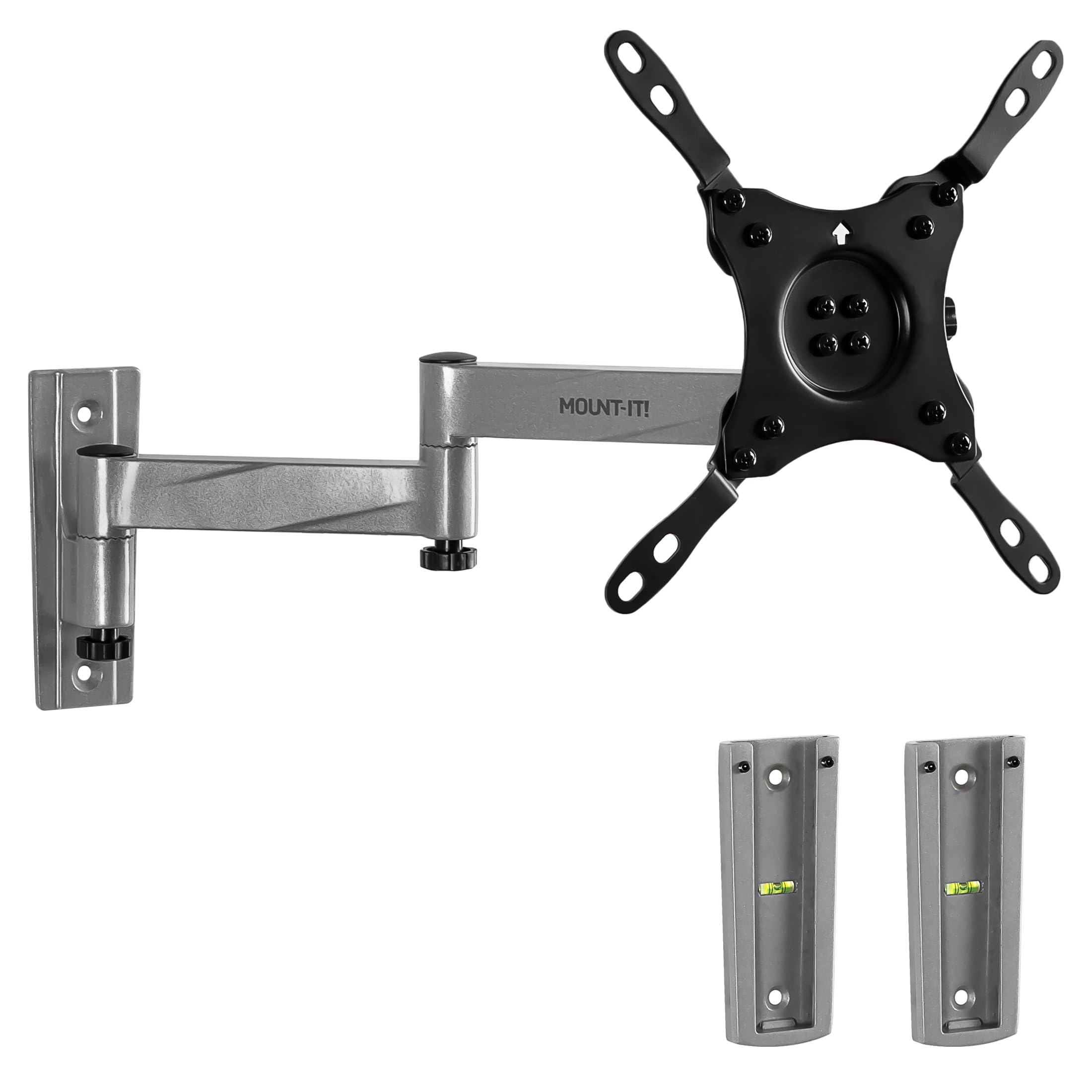 Mount-It! Supporto TV per camper, supporto da parete per TV full motion bloccabile progettato specificamente per camper o casa mobile Braccio singolo inclinabile e girevole 42 pollici max, capacità 33 libbre, compatibile VESA 200