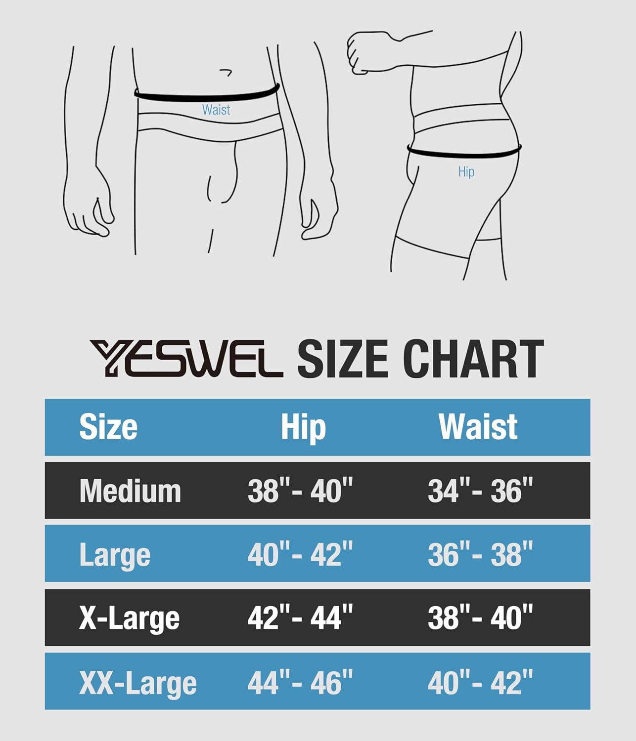 YESWEL Merino Wool Incontinence Underwear For Men, Washable Reusable Leakproof Boxer Briefs, 50ML Absorbent, 2 Pack