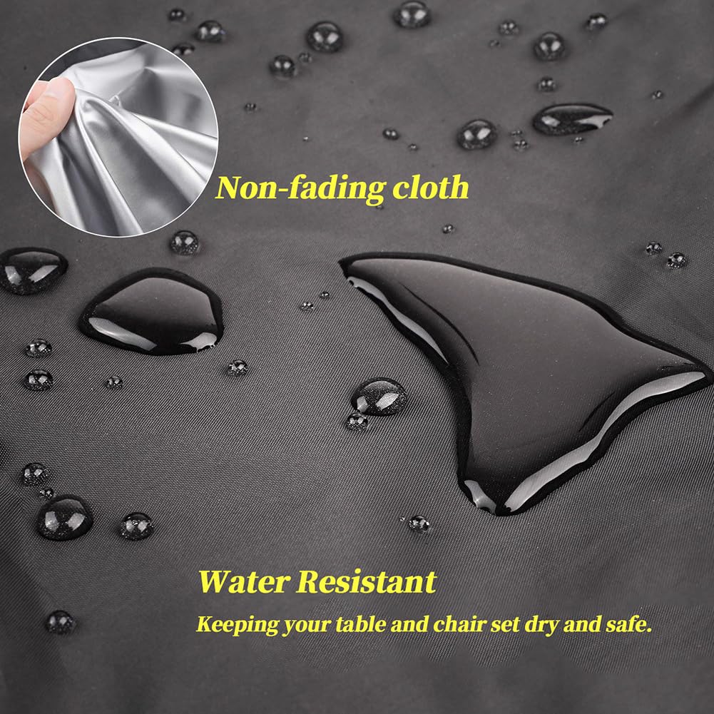 2 Pack Sonnenliege Abdeckungen mit reflektierenden Streifen, Heavy Duty 420D Oxford Fabric, Wasserdicht Winddicht Garten Sonnenliege Abdeckung