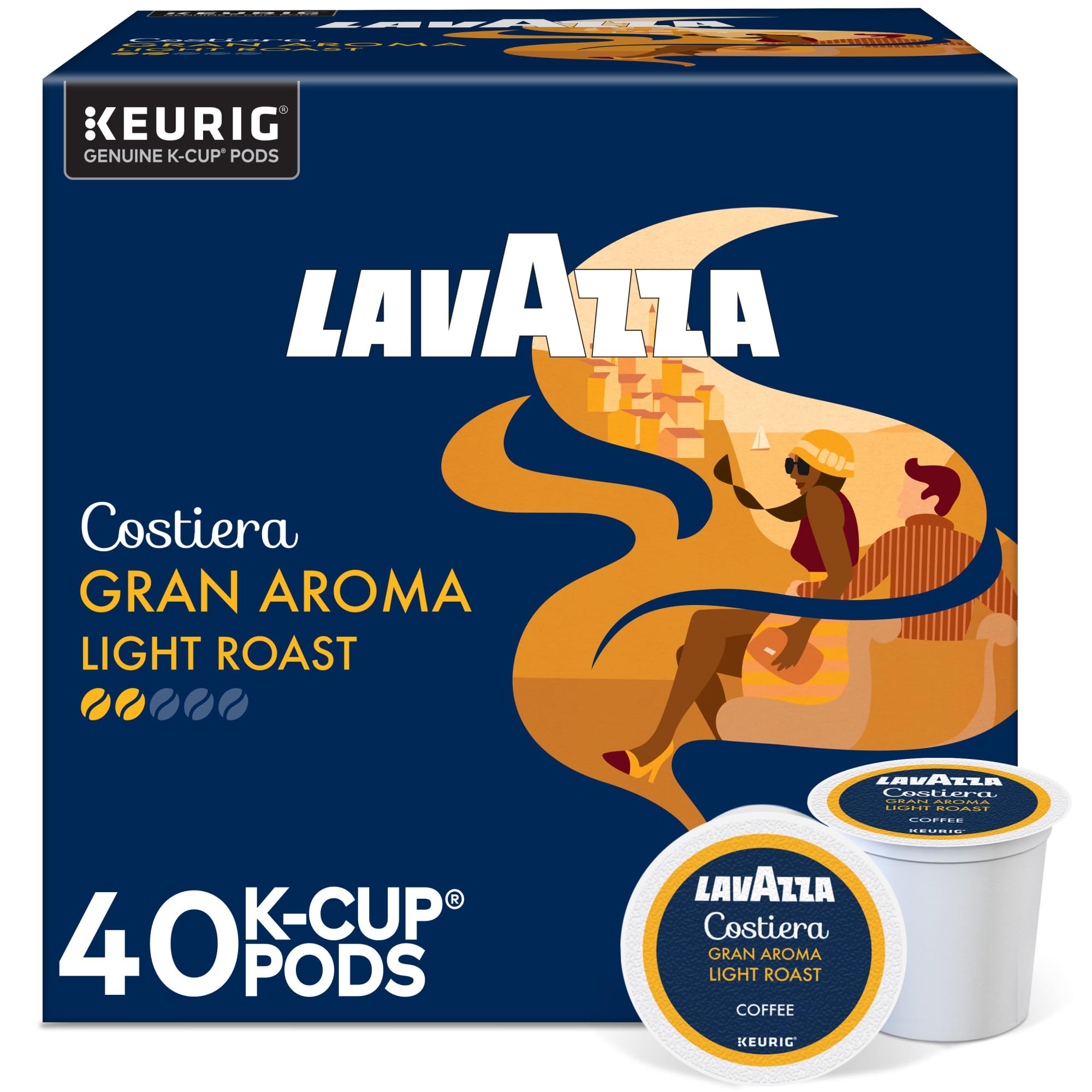 SingleServe Coffee KCups for Keurig Brewer, Gran Aroma, 40 Count