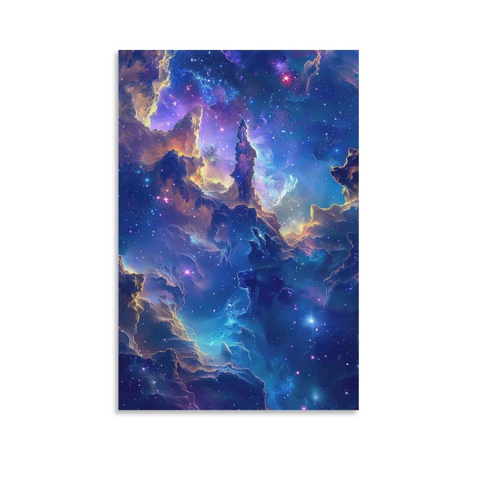 Galaxy Starry Sky 3D Printed Canvas Wall Art Cosmic Nebula Decor nan