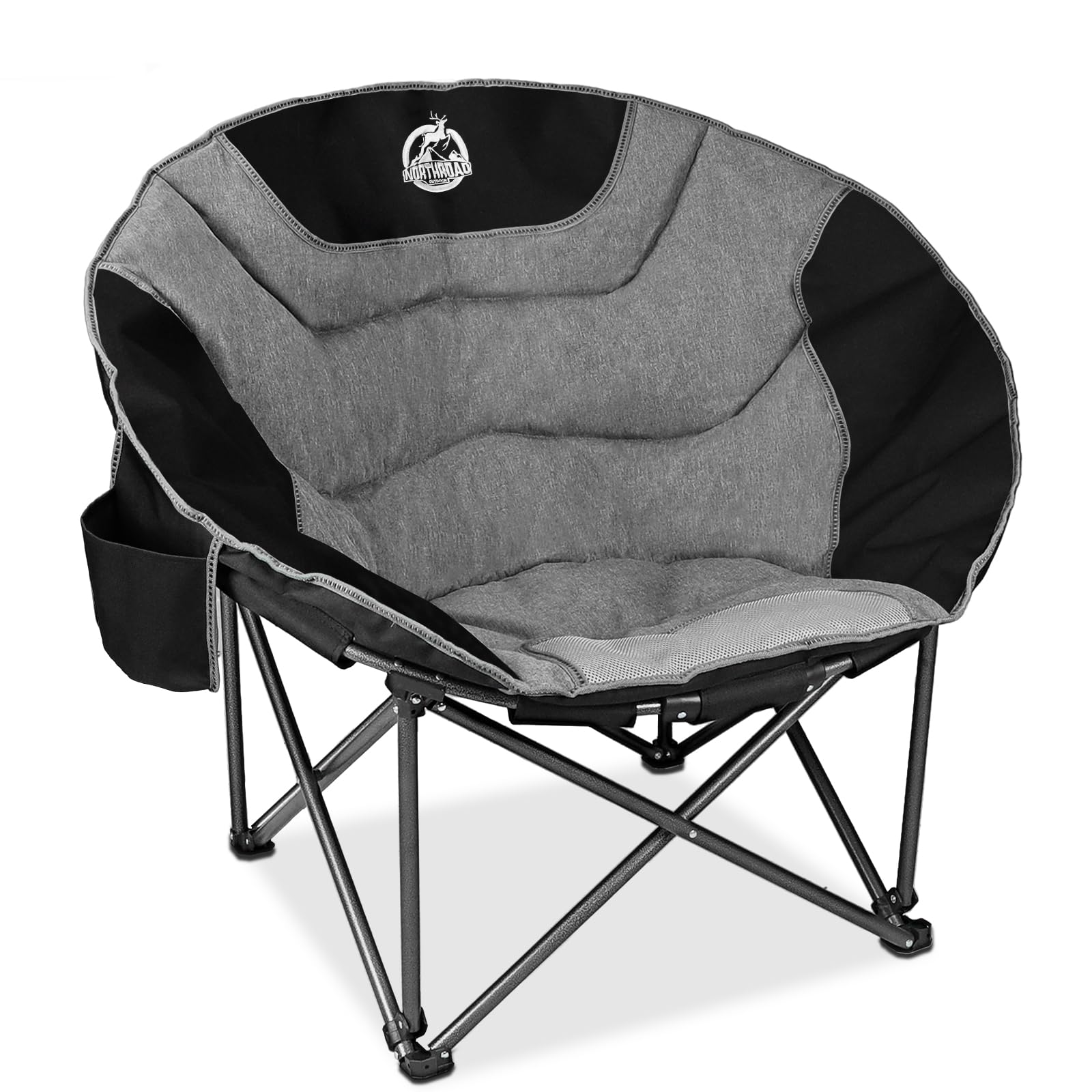 Northroad Übergroßer Camping Mondstuhl, Gepolsterter Outdoor Faltsessel in Schalenform, Bis zu 227 kg Belastbarkeit für Strand, Wandern, Angeln, Picknick und Garten Sonstiges