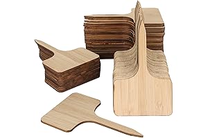 100Pcs Eco-Friendly Wooden Plant Tags (6 x 10cm) for Gardening