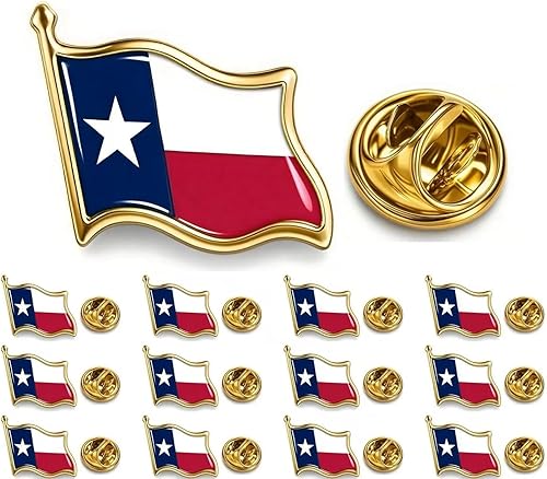 122550 pieces small Texas state flag lapel pins bulk