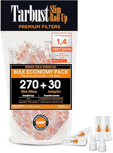 Tarbust Puntas de filtro de cigarrillos desechables delgadas que eliminan el alquitrán y los productos químicos, para adelgazar y enrollar, Tarbust Puntas de filtro de cigarrillos desechables delgadas que eliminan el alquitrán y los productos químicos, para adelgazar y enrollar,