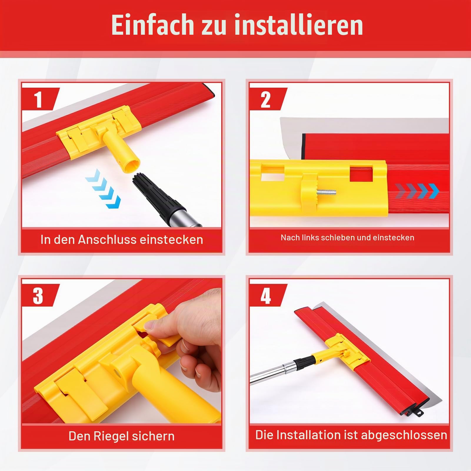 Flächenspachtel Set, Spachtel Werkzeug Set mit 3 Schabern
