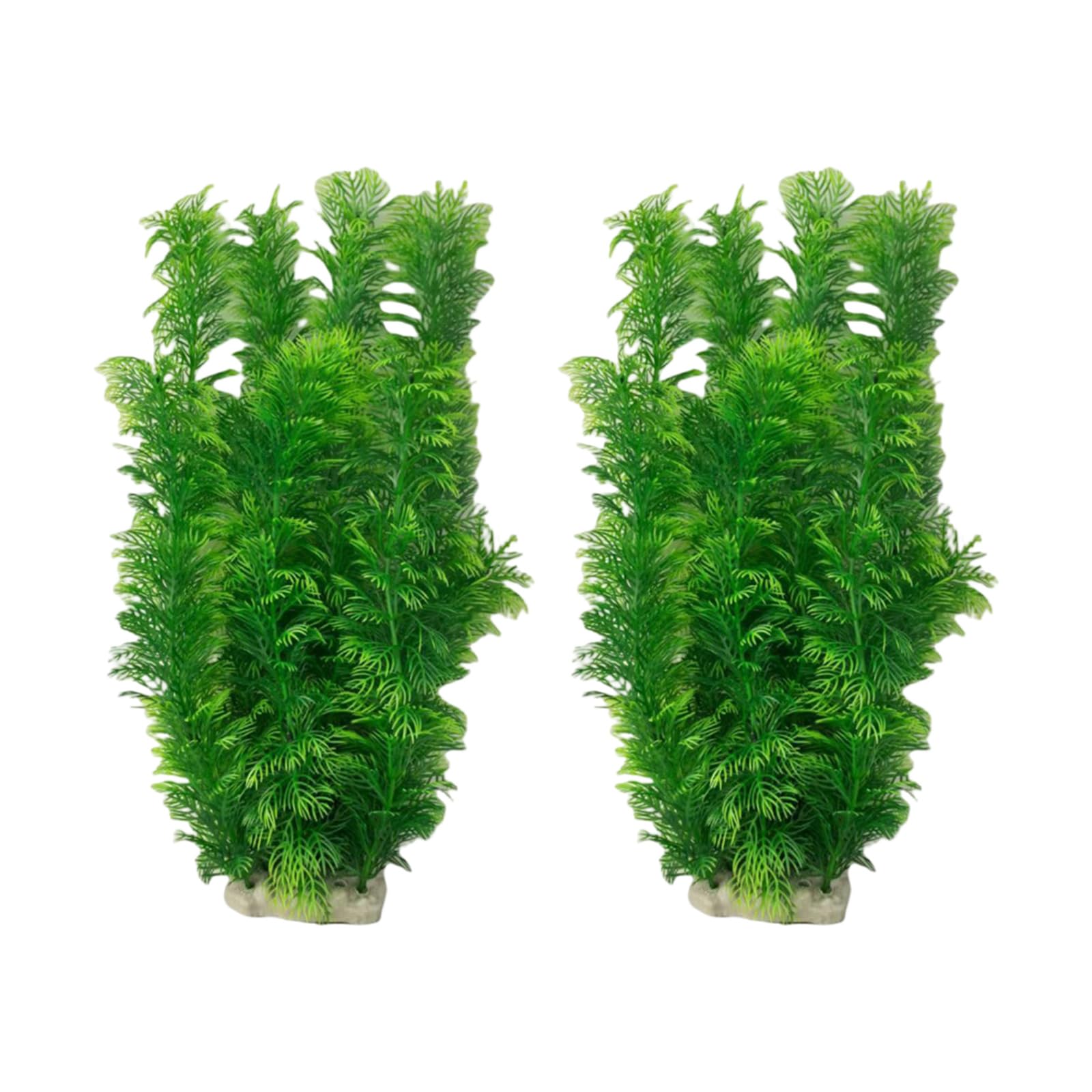 OSNIYAW 2pcs Artificial Underwater Plant Aquariums Fish Tanks Seaweed Decoration Water Grass Viewing Decorations for Homes Water Grass Viewing Decorations
