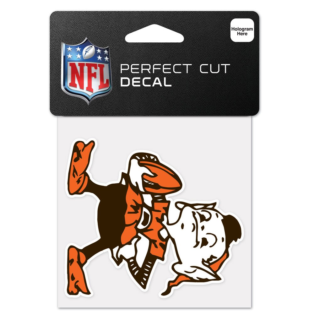 WinCraft NFL Cleveland Browns Calcomanía 4x4 pulgadas Negro