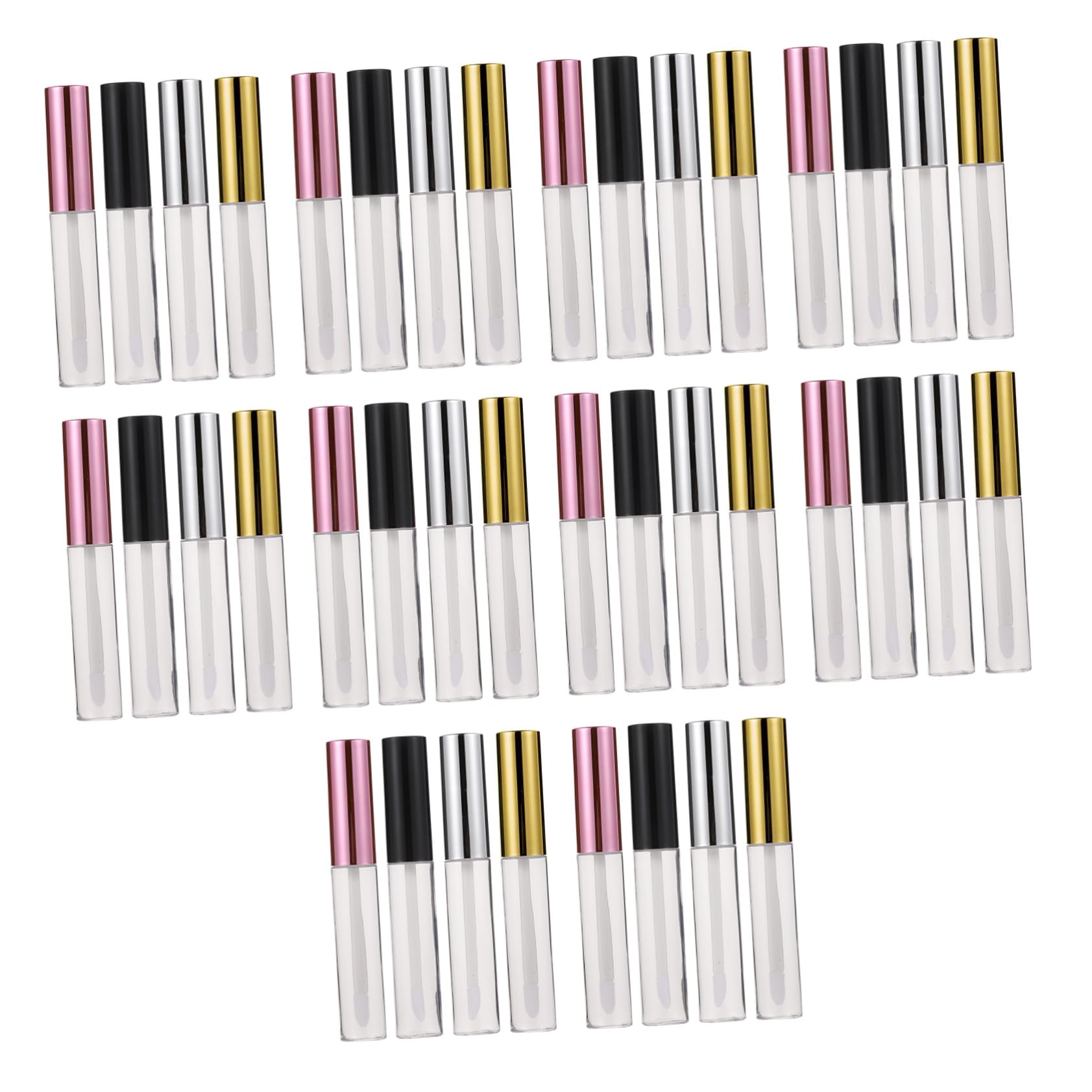Tubes de Gloss Vides 10ml en Abs, Lot de 40, Réutilisables
