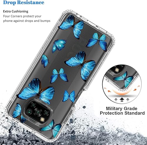 Miniatura 7 de Funda para Poco X3 NFCPoco X3 ProPoco X3 M2007J20CG con protector de pantalla de vidrio templado, funda protectora a prueba de golpes de TPU