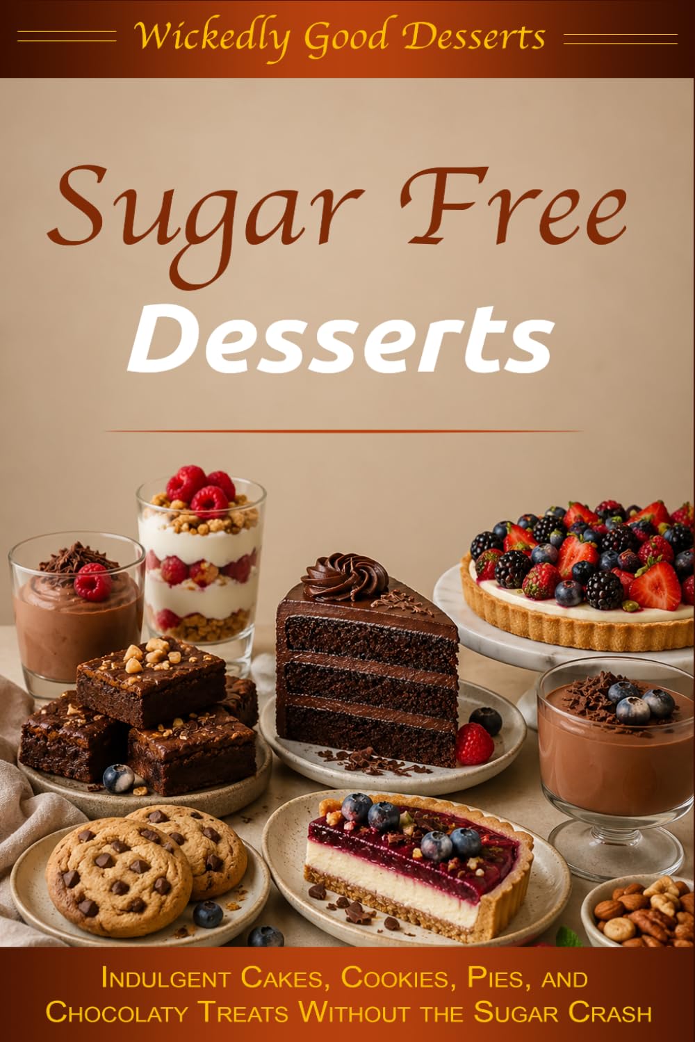 Sugar Free Desserts: Indulgent Cakes, Cookies, Pies, and Chocolaty Treats Without the Sugar Crash (Wickedly Good Desserts)